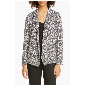 Roseanna Tippee floral print open front blazer 38 M